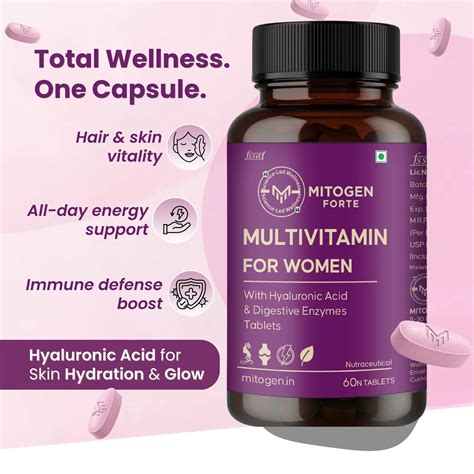 Daily Multivitamin for Women (Skin, Immunity & Hair) - Feel More Energ ...