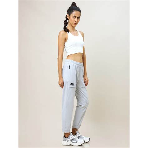 Buy Technosport Blue Solid Relaxed Fit Joggers Online