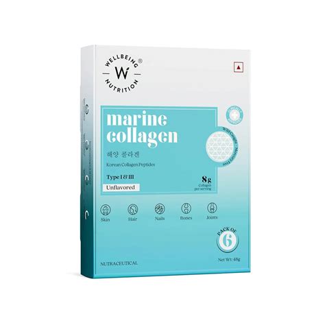 Buy Wellbeing Nutrition Pure Korean Marine Collagen Supplements ...