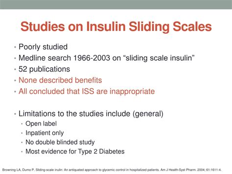 PPT - Insulin sliding scales: A mythical and INSANE PRACTICE PowerPoint ...