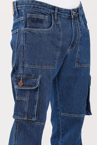 Denim Cargos - Dark Blue – JJ56