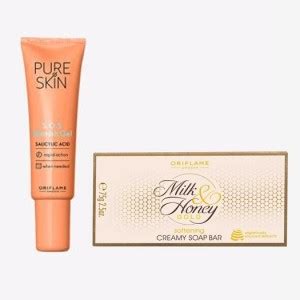 Oriflame PURE SKIN SOS Blemish Gel 6 ml with MILK & HONEY GOLD ...