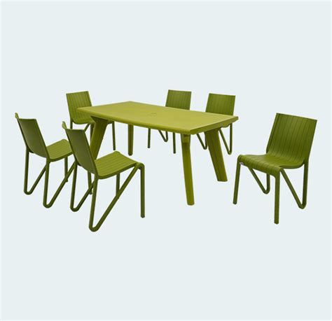 Bison With Zyleg 6 Seater Dining Table and Chairs | Supreme