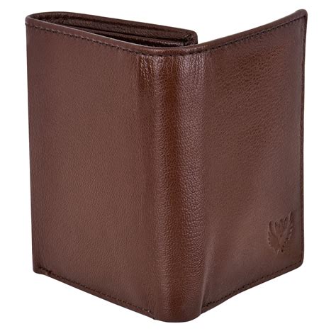Lorenz Umber Brown Leather Wallet | RFID Blocking, Trifold, ID Slot ...