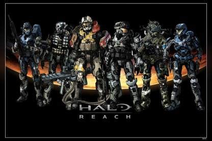 Halo Reach Key Art Matte Finish Poster Paper Print - Animation ...