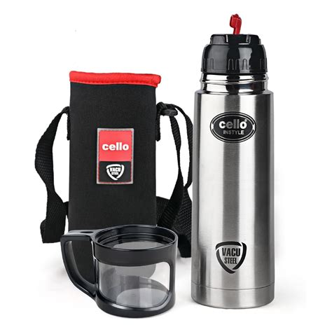 Buy Cello Instyle Vacuum Insulated Flask with Jacket, 500ml | Hot and ...