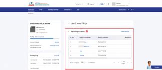 Dashboard and Worklist (CA) User Manual | Income Tax Department