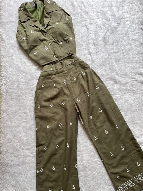 Olive embroidered cordset🤍 – aaena.co