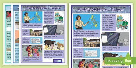 What to Do Before, During, and After a Typhoon | Grades 2 - 6 | Twinkl