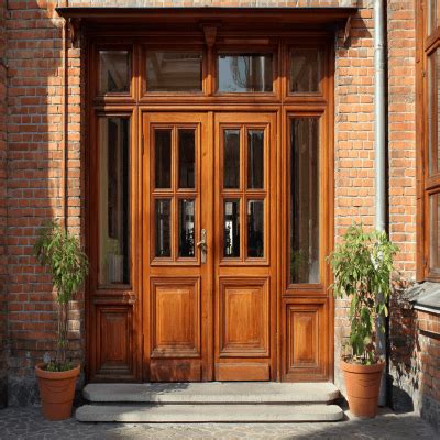 Traditional Swing Double Door Design in Matte Finish