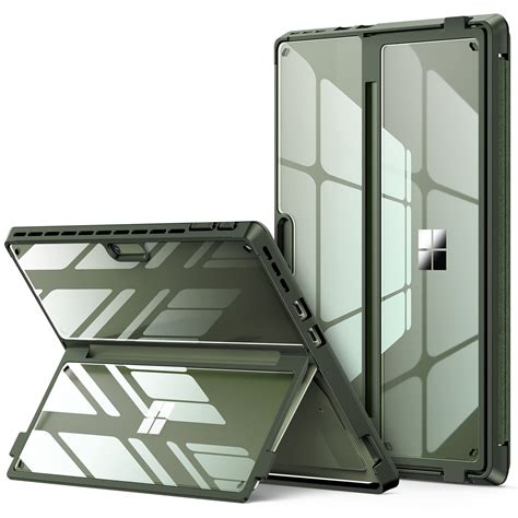 Buy INFILAND Surface Pro 9 Case, Crystal Clear Multi-Angle Shockproof ...