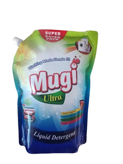 Mugi Ultra Liquid Detergent 2 Ltr Refill (Inbuilt Fabric Conditioner ...