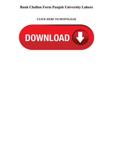 Punjab University Bank Challan Form - Blank Fillable Template | Fill ...