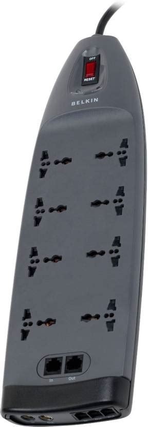 Belkin 8 Socket Surge Protector (F9G826vzb) Price in India - Buy Belkin ...