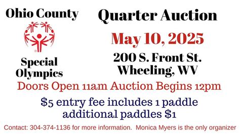 Ohio County Special Olympics Quarter Auction, House of the Carpenter ...