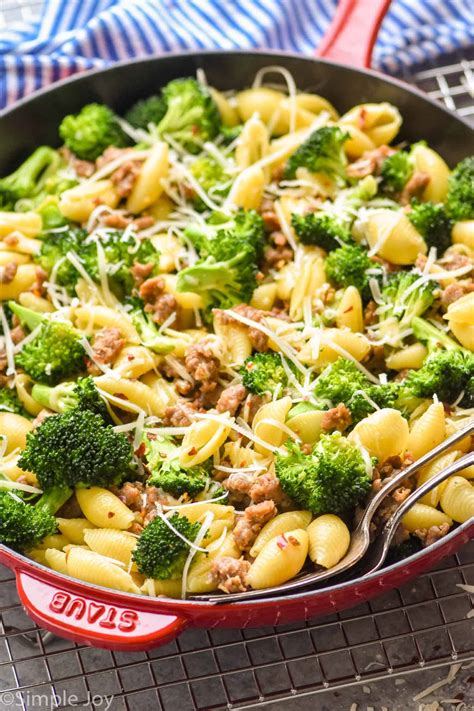 Sausage Broccoli Pasta - Simple Joy