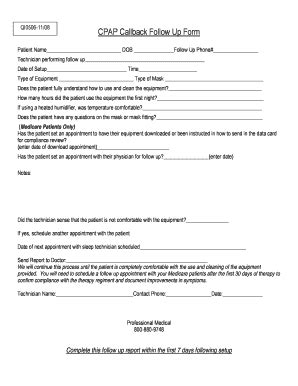 Medical Follow Up Form - Fill Online, Printable, Fillable, Blank ...