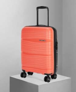 NASHER MILES Nicobar Hard-Sided Polypropylene Cabin Luggage Orange and ...