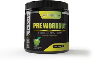 imuscles Pre Workout- 255 gram/ 30 Servings (Green Apple) EAA ...