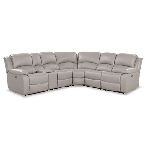 Alexandria Modular Sectional Manual Recliners In Leatherette ...