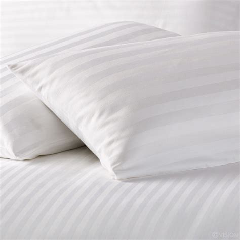 210 TC Pure Cotton Satin Pillow Covers (Bag Type) - White | Enchant Home