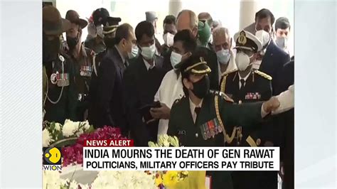 IAF Chopper crash: Leaders pay last respect to General Bipin Rawat ...