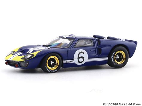 Ford GT40 MK I blue 1:64 Zoom diecast scale model car miniature ...