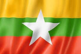 UNIq Indoor MYANMAR/BURMA/BARMA Flag - Small Size, Shining & Bright ...