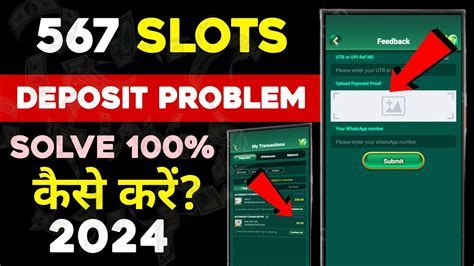 slots winner deposit problem Android IOS V- 3.17