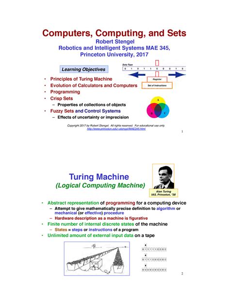 Computers, Computing, and Sets - Computers, Computing, and Sets! Robert ...