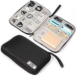 YLQP Nylon Electronics Organizer Bag Waterproof Carrying Pouch Travel ...