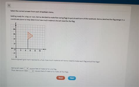 Solved: Select the correct answer from each dropdown menu. Getting ...
