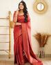 Shine Hot Red Soft Silk Saree With Beautiful Pallu – Sareewave