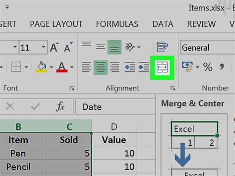 Merge And Center Excel