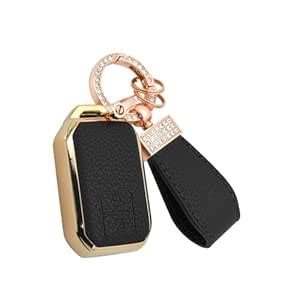 keyzone litchi leather textured TPU key cover & keychain for Baleno ...