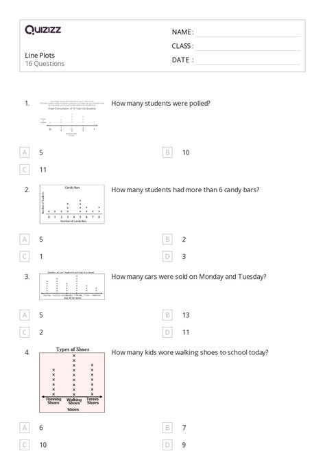 50+ Line Plots worksheets on Quizizz | Free & Printable