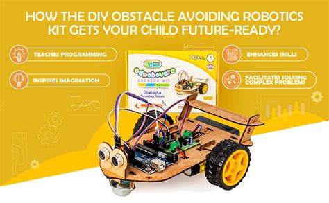 Buy SparkleBox Diy Obstacle Avoiding Robotics Kit |Sense Obstacle In ...