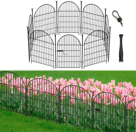 Okaygardn Garden Fence Border, 36 inH x17.5 FtL 8 Panels, Tall India | Ubuy