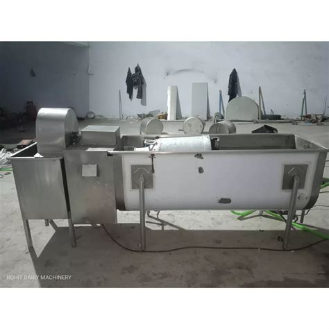 Stainless Steel Milk Can Scrubber Machine Kanpur - Rohit Dairy Machinery