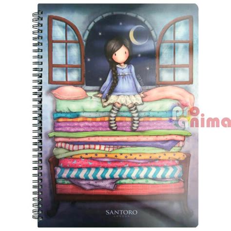 Pro Anima Тетрадка Santoro A4, 60 листа, спирала