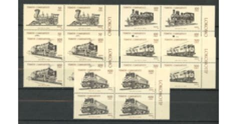 1988 - TURCHIA - LOTTO/19979Q - LOCOMOTIVE 5v. - QUARTINE NUOVI