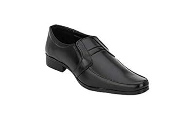 Buy RELY Men's Black Formal Mocassion Narrow Point Shoes at Amazon.in