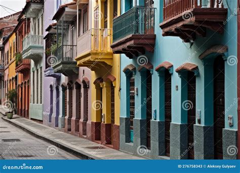 South American Architecture and Geography a Street in the City of ...