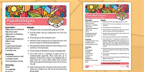 Die Paasfees Joernaal: Paasbolletjie Resep