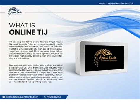 Online Thermal Inkjet Printer - T700E Online inkjet thermal inkjet ...