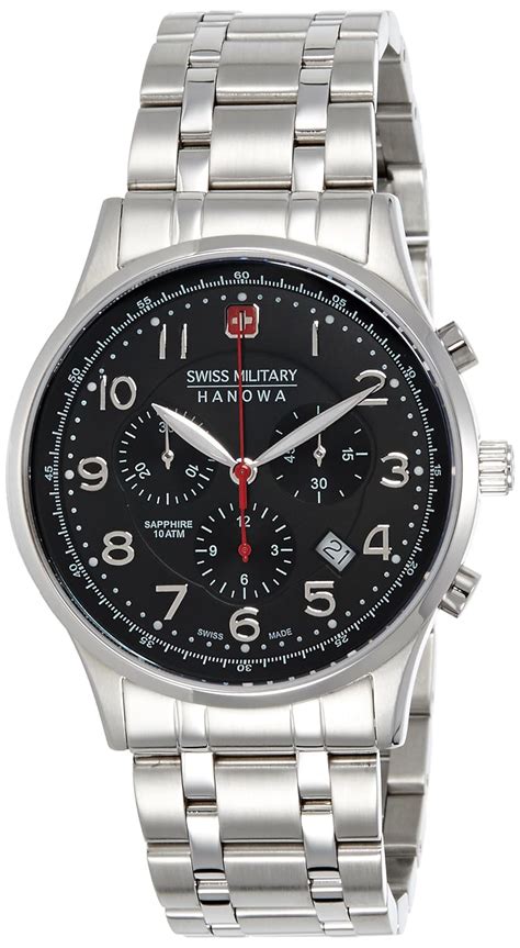 Swiss Military Chronograph Black Dial Men's Watch - SM10105JW1273E ...