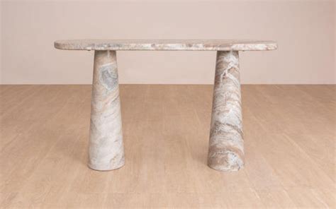 Hump Toronto Marble Console Table with White Finish