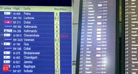 Delhi fog: Trains, flights rescheduled, cancelled - The Economic Times ...