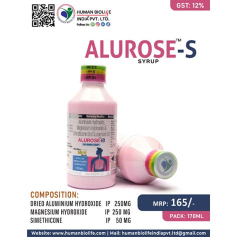 ALUROSE-S Syrups Human Biolife India Pvt. Ltd.