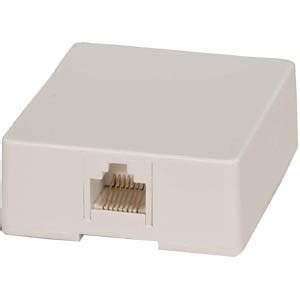 Buy ACCL RJ45 Modular Single Port Surface Mount Jack White, 1 Pack ...